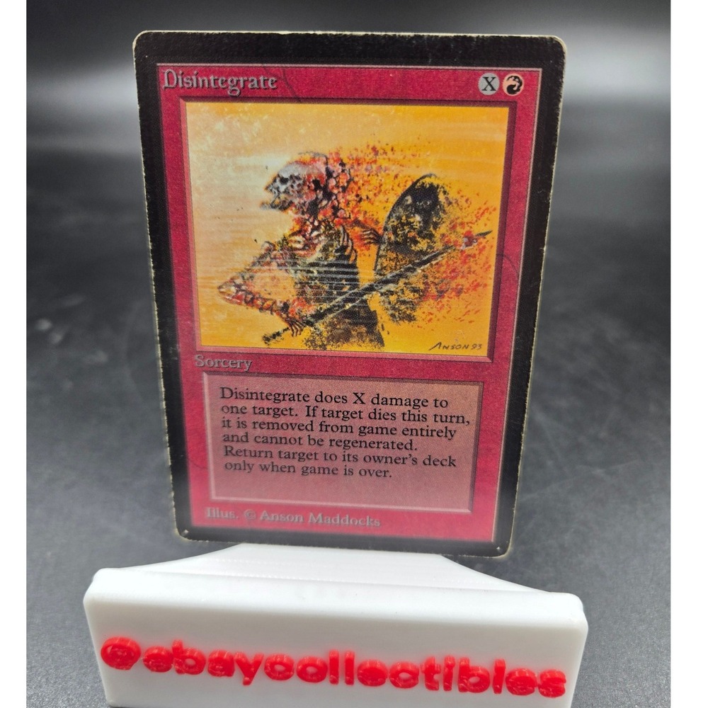 Magic The Gathering Disintegrate BETA MP Anson Maddocks 1994